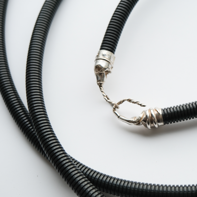 Close up of a silver closure